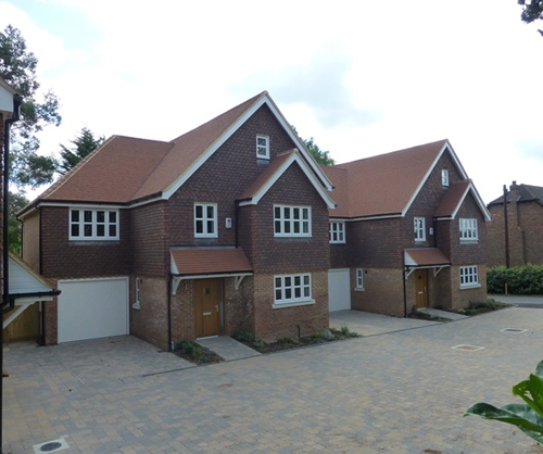 A development of three four-bedroom detached houses completed on behalf of a development company in Bromley